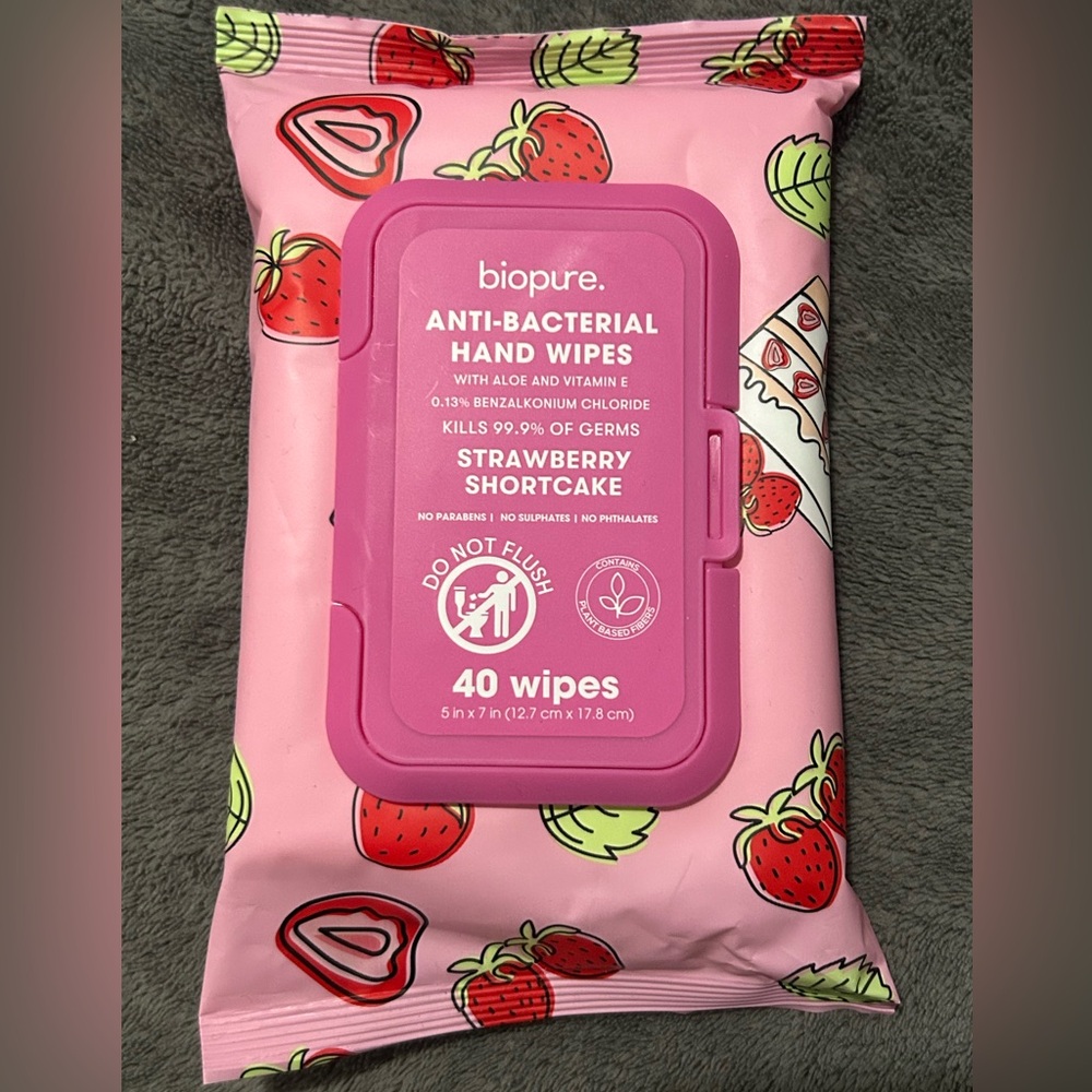 Biopure Anti-Bacterial Hand Wipes